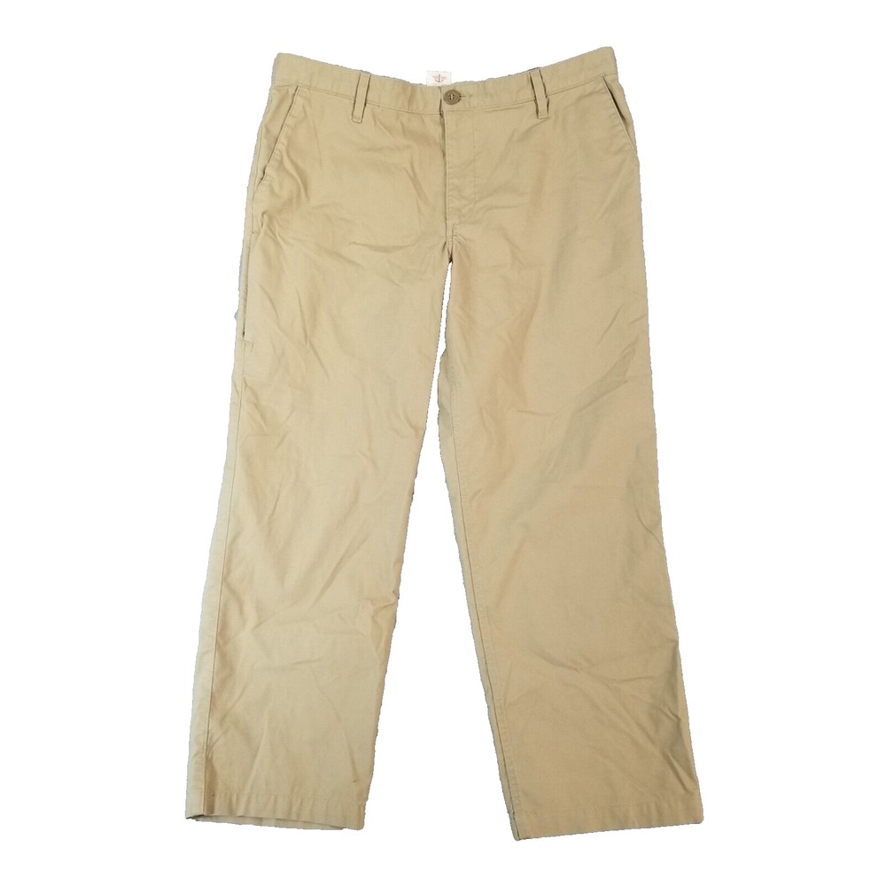 Dockers khaki chino pants men's 38x30 regular fit straight beige flex stretch